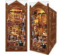 Booknook Magic Store Maison de poupée Bibliothèque Décoration allée Maison miniature avec lumière LED Artisanat pour adultes et adolescents pour construire la créativité Modèle Cadeau