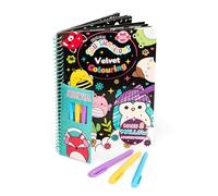 Bookoli Coloration originale Squishmallows Velvet Coloriage Velours - Coloration pour adolescents et enfants - Cadeaux d'art et d'artisanat