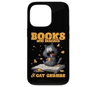 Books and biscuits and cat crumbs Coque pour iPhone 13 Pro