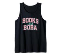 Books and Boba Design Cozy Reading Aesthetic Book Lover Boba Débardeur