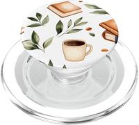 Books and Coffee Book Lover Reading Bookish Fall Book Themed PopSockets PopGrip pour MagSafe