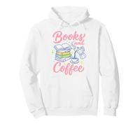 Books and Coffee Reading Lover Bookish Cafe Aesthetic Sweat à Capuche