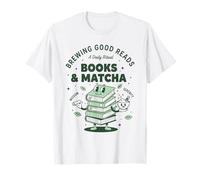 Books and Matcha Brewing Good Reads Matcha Tea T-Shirt
