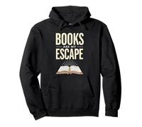 Books Are My Escape Classic Open Book Citation Sweat à Capuche