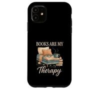 Books are My Therapy Cozy Reading Nook Aesthetic Coque pour iPhone 11