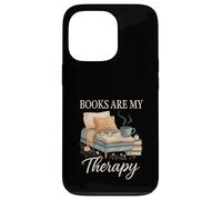 Books are My Therapy Cozy Reading Nook Aesthetic Coque pour iPhone 13 Pro