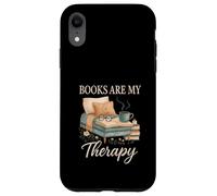 Books are My Therapy Cozy Reading Nook Aesthetic Coque pour iPhone XR