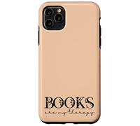 Books are My Therapy Lover Bookish Librarian Boho Floral Coque pour iPhone 11 Pro Max