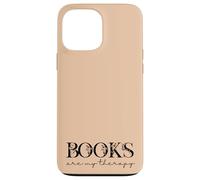 Books are My Therapy Lover Bookish Librarian Boho Floral Coque pour iPhone 13 Pro Max