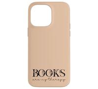 Books are My Therapy Lover Bookish Librarian Boho Floral Coque pour iPhone 14 Pro Max