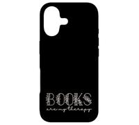 Books are My Therapy Lover Bookish Librarian Boho Floral Coque pour iPhone 17