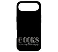 Books are My Therapy Lover Bookish Librarian Boho Floral Coque pour iPhone Air