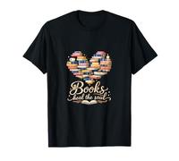 Books Heal The Soul Lover Book Lover Heart of Books Design T-Shirt