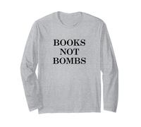 Books Not Bombs Déclaration de Paix Contre la Guerre Manche Longue