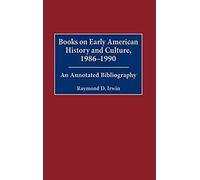 Books On Early American History And Culture, 1986-1990