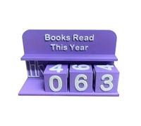 Books Read This Year Counter, panneau de compteur de livres, affichage de l'objectif de lecture, tracker de lecture à 3 chiffres tendance pour jusqu'à 999 livres, cadeau de défi de lecture pour les