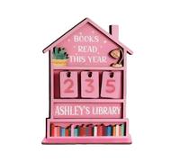 Books Read Tracker - Wooden Display Sign, Compact Size with Golf Theme Design, Compact Wood Material, Functional Book Organizer, Wall or Shelf Decor for Students Writers Library