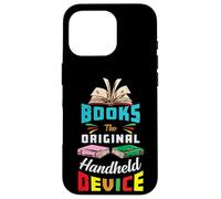 Books The Original Handheld Device Funny Book Lover Reading Coque pour iPhone 16 Pro