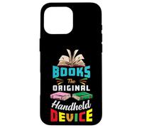 Books The Original Handheld Device Funny Book Lover Reading Coque pour iPhone 16 Pro Max