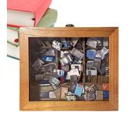 Bookshelf Shake Toy - Bibliothèque En Bois Miniature Fidget, Jouet De Bureau Créatif Avec Match Sensory Movement | Outil De Stress Calmant Pour Enseignants, Étudiants, Infirmières, Prof