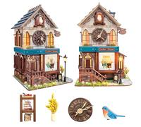 BookTop Kit de maison de poupée miniature à faire soi-même, maison de poupée créative à l'échelle 1:24, meilleur cadeau de Noël et d'anniversaire pour les amoureux, garçons et filles (maison à coucou)