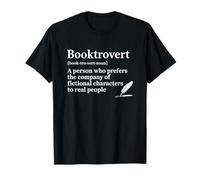 Booktrovert Definition Readers Introvertis Book Lovers Humour T-Shirt