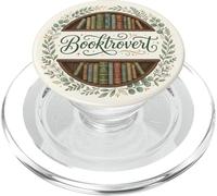 Booktrovert Funny Reading Book Lover Librarian Cream Bookish PopSockets PopGrip pour MagSafe