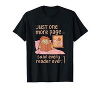 Bookworm Just One More Page Reading Citation T-Shirt