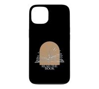Bookworm Read The Book Boho Arch Line Art Illustration Coque pour iPhone 13