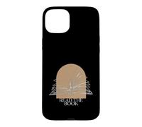 Bookworm Read The Book Boho Arch Line Art Illustration Coque pour iPhone 15 Plus