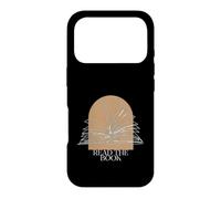 Bookworm Read The Book Boho Arch Line Art Illustration Coque pour iPhone 17 Pro