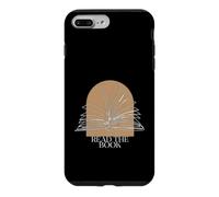 Bookworm Read The Book Boho Arch Line Art Illustration Coque pour iPhone 7 Plus/8 Plus