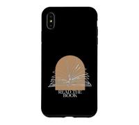 Bookworm Read The Book Boho Arch Line Art Illustration Coque pour iPhone XS Max