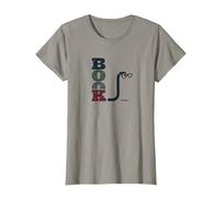 Bookworm Typographie Intelligente pour Les Amateurs de Livres T-Shirt, Femme, Ardoise, XS