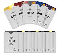 BOOLAVARD 20pcs Anti Scan RFID Blocking Sleeve Cover Card Credit Card ID Card Protector Blocker