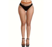 Boolavard Bas résille, Collants Taille Haute pour Femmes, Collants résille pour Femmes, Grande Taille, Taille Unique (FR/ES, Alpha/lettres, Taille unique, Taille normale, Taille normale, Caramel)