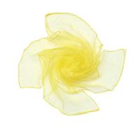 Boolavard Echarpe carrée en mousseline de soie coloris - dans le style des années 50 (Jaune)