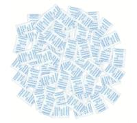 Boolavard Gel de silice - 1 gramme de 100 paquets (1 g/100 paquets) | Sac de gel de silice pour chambre, cuisine, armoire, voiture, chambre à coucher, objectifs d'appareil photo, chaussures