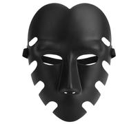 Boolavard Masque de Cosplay pour Jeu de Rôle, Masques Premium Noir Mat & Or pour Halloween, Carnaval & Soirée Déguisée, Sangle Confortable, Style Boss, Servant, Poupée 123 ou VIP Or, Taille Adulte