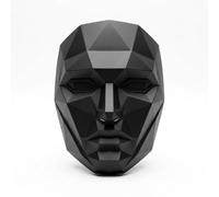 Boolavard Masque de Cosplay pour Jeu de Rôle, Masques Premium Noir Mat & Or pour Halloween, Carnaval & Soirée Déguisée, Sangle Confortable, Style Boss, Servant, Poupée 123 ou VIP Or, Taille Adulte
