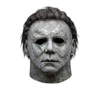 Boolavard Masque de Michael Myers - Masque d'horreur effrayant pour cosplay Halloween avec cheveux - Masque intégral en latex (style tueur de film d'horreur/slasher) pour adultes et adolescents