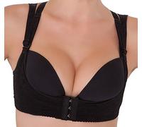 Boolavard Soutien Gorge Push Up Bras Dirndl Lingerie Brassiere pour Femme Oktoberfest (FR/ES, Alpha/Lettres, Grand, Taille Normale, Taille Normale, Noir)