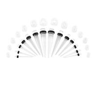 BOOM 36Pcs Ecarteur Oreille Tunnel Plug Piercing Expandeur Set Acrilique A Visser