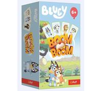 Trefl Boom Boom, Bluey - Un jeu familial dynamique, plaisir de jeu fou avec clochette, plaisir de jeu avec les personnages de la série animée « Bluey », pour les enfants à partir de 6 ans