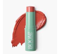 BOOM! by Cindy Joseph Boomstick Golden Peach Bâton de blush crème 3 en 1 pour yeux, lèvres et joues, couleur longue tenue mélangable et à construire pour peaux matures, végétalien et sans cruauté