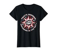 Boom! C'est la liberté Qui explose dans Le Ciel T-Shirt, Femme, Noir, S