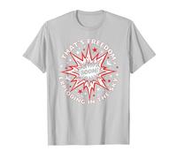 Boom! C'est la liberté Qui explose dans Le Ciel T-Shirt, Homme, Argent, M