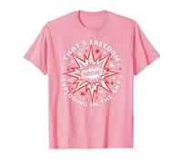 Boom! C'est la liberté Qui explose dans Le Ciel T-Shirt, Homme, Rose, S