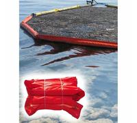 Boom d'huile flottant avec airbags indépendants, barrière à ordures portable en PVC pour confinement des déversements marins