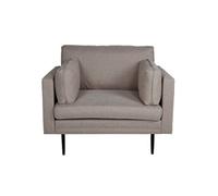 Fauteuil Design en Tissu "Boom" 110cm Marron